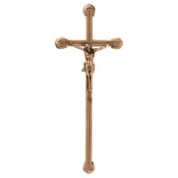 Crocifisso da parete 52x22 cm con linea centrale bronzo Crocifisso da parete 52x22 cm con linea centrale bronzo