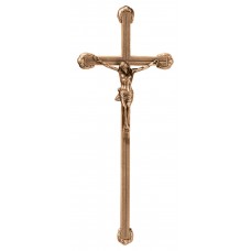 Crocifisso da parete 52x22 cm con linea centrale bronzo Crocifisso da parete 52x22 cm con linea centrale bronzo