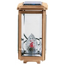 Lampada portacero con pannello solare da terreno 24x12,5 cm Lampada portacero con pannello solare da terreno 24x12,5 cm