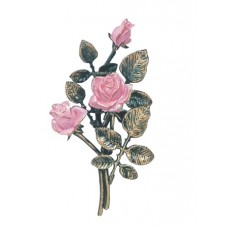 Pink rose spray 30,5 cm