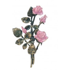 Pink rose spray 30,5 cm